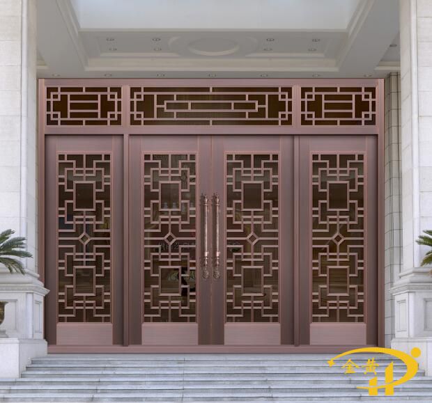 玻璃四開(kāi)銅門(mén)