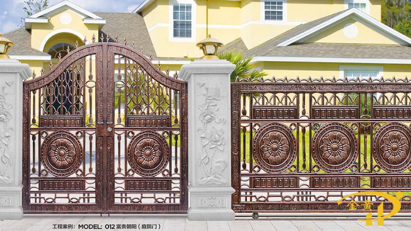 實(shí)心鑄鋁庭院門