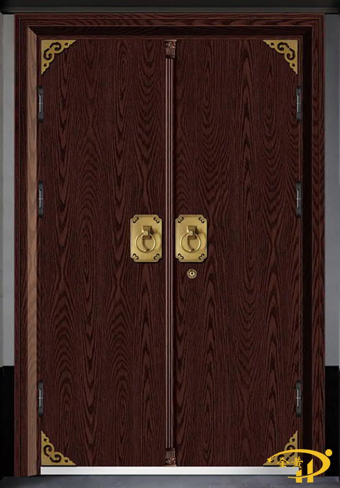 別墅新中式門拼接門