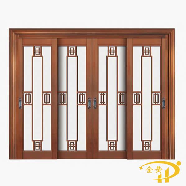 玻璃四開(kāi)銅門(mén)
